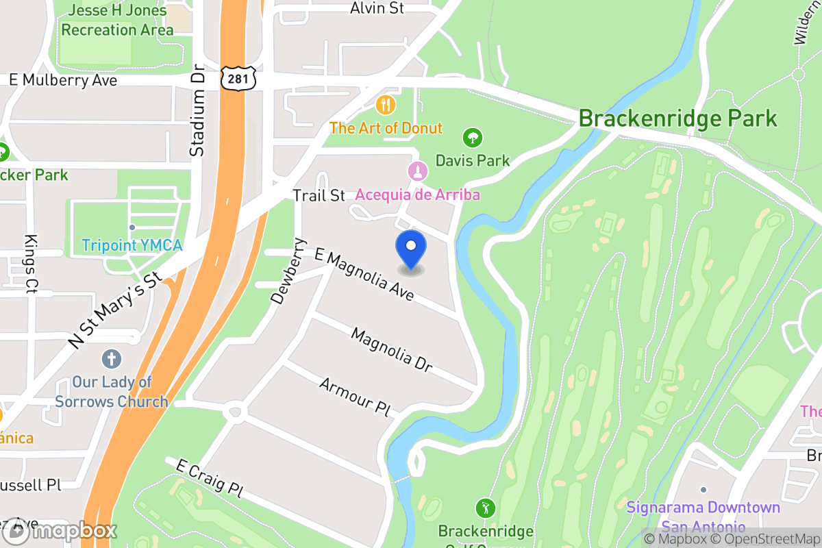 Map of 841 E Magnolia Ave