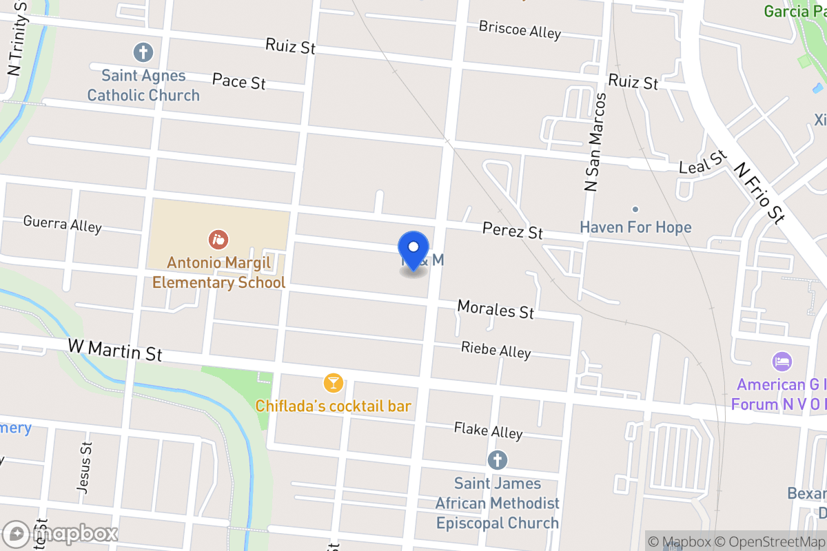 Map of 601 N Colorado St