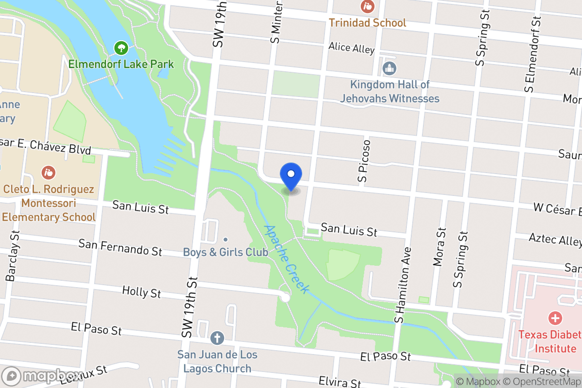 Map of 3308 W Cesar E Chavez Blvd