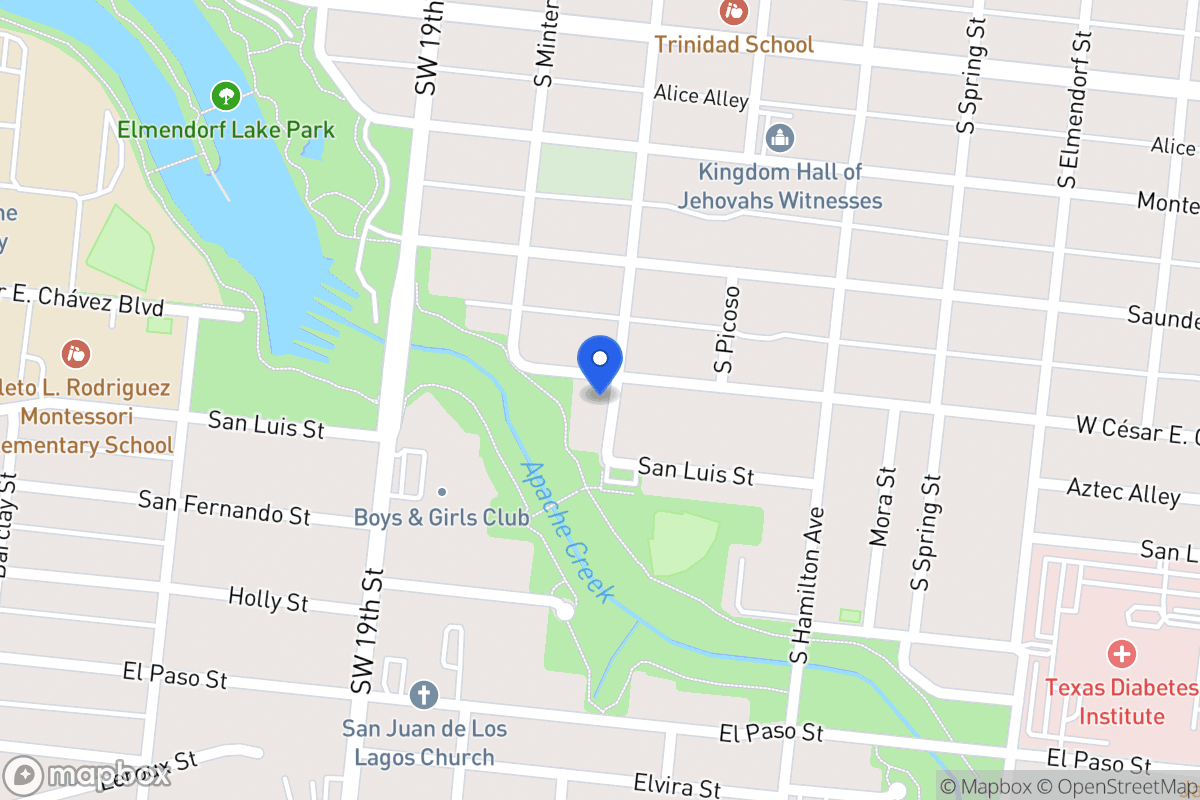 Map of 3304 W Cesar E Chavez Blvd