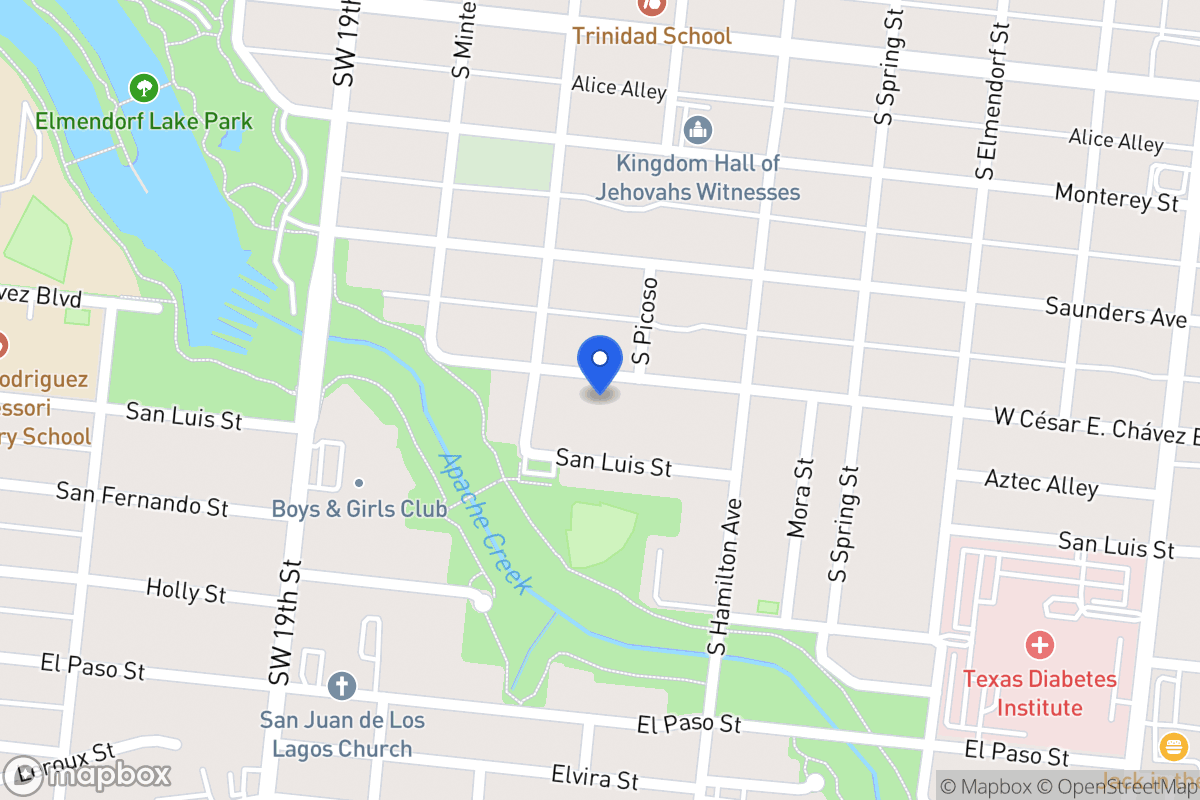 Map of 3208 W Cesar E Chavez Blvd