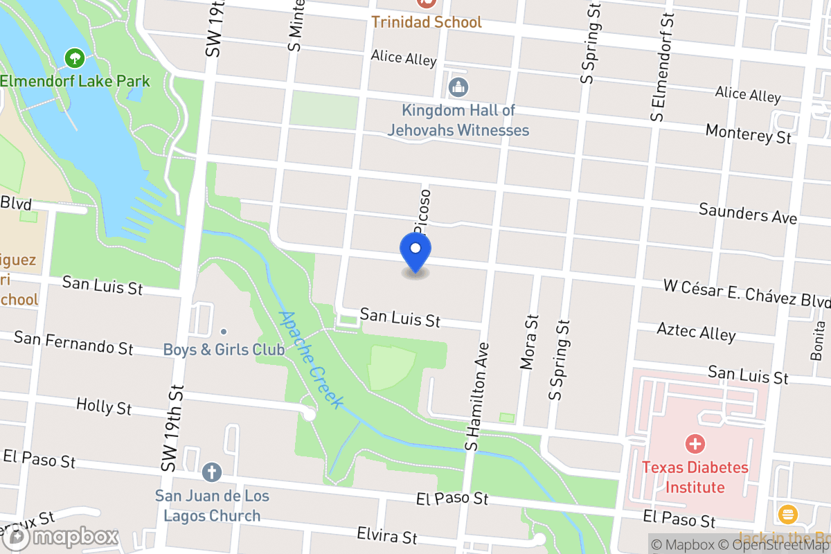 Map of 3128 W Cesar E Chavez Blvd