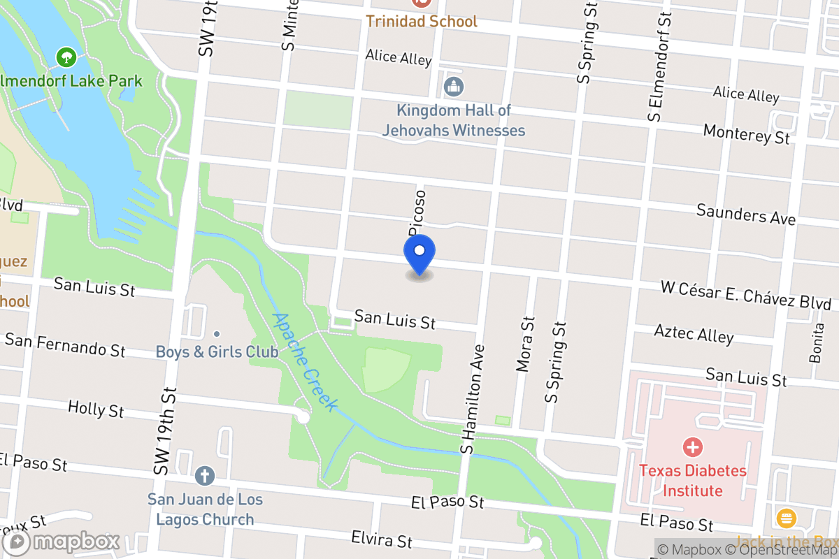 Map of 3124 W Cesar E Chavez Blvd