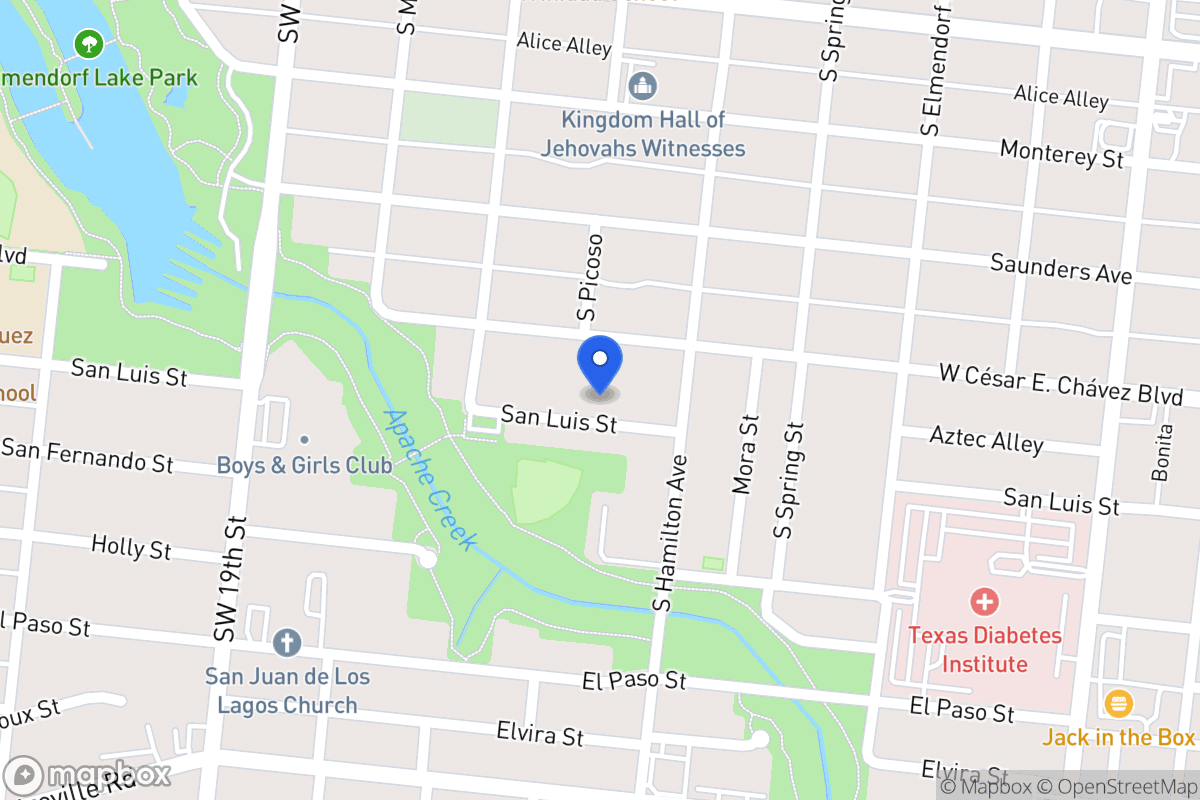 Map of 2925  San Luis St