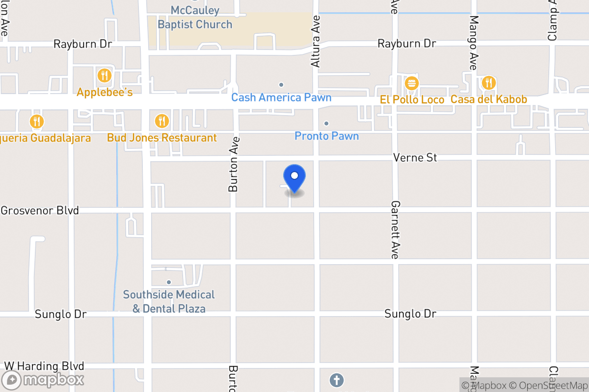 Map of 611  Grosvenor St