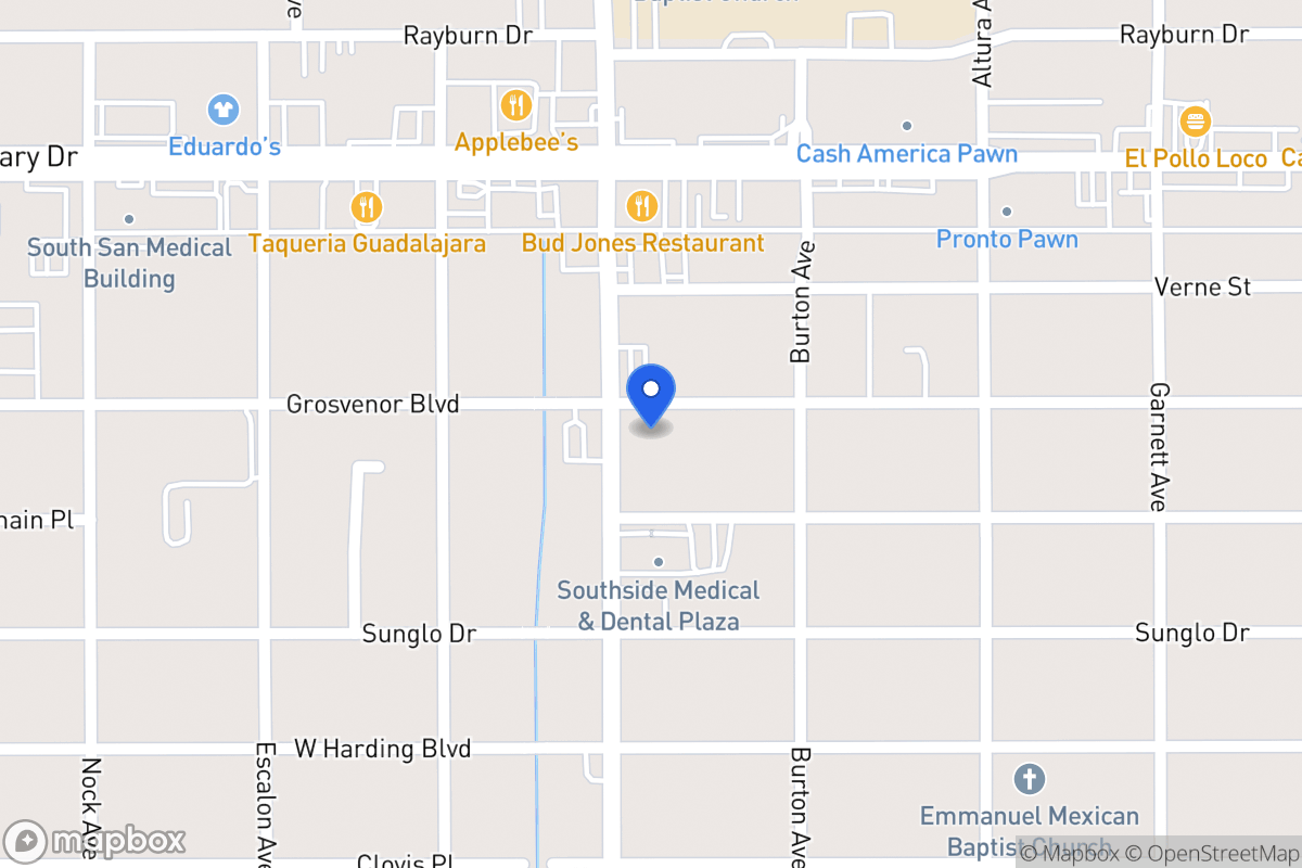 Map of 740  Grosvenor St