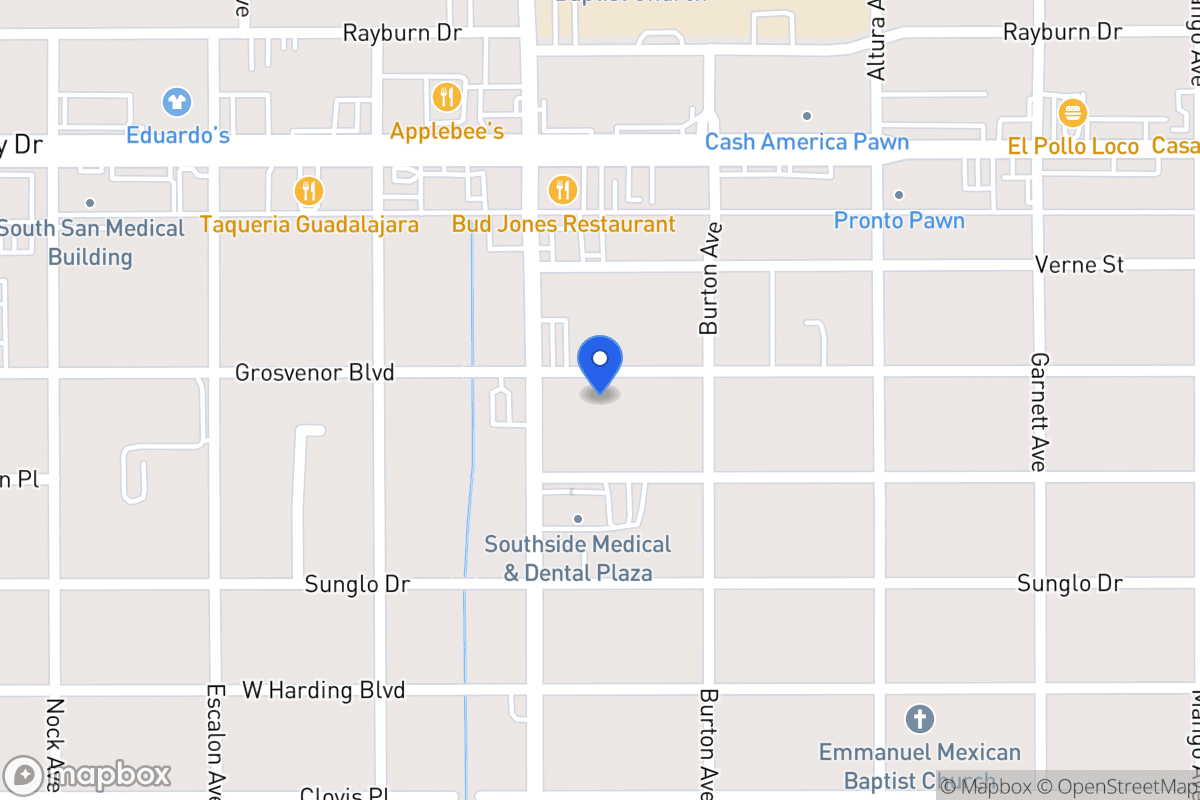 Map of 726  Grosvenor St