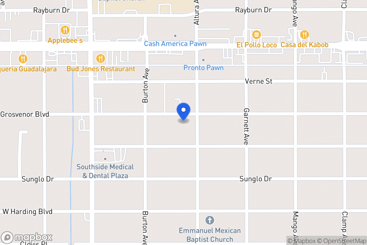 Map of 610  Grosvenor St