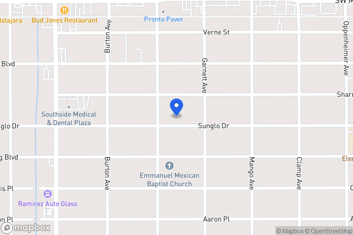 Map of 523  Sunglo Dr