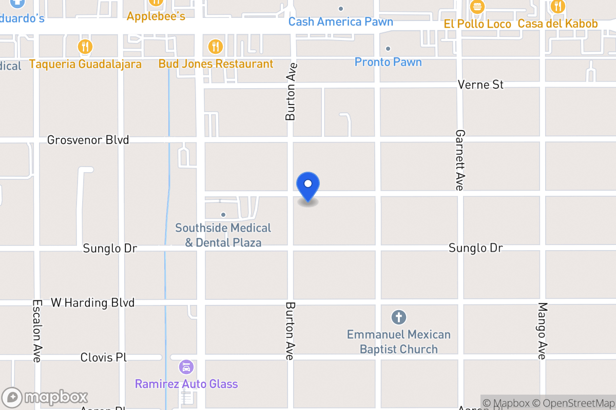 Map of 500  Burton Ave