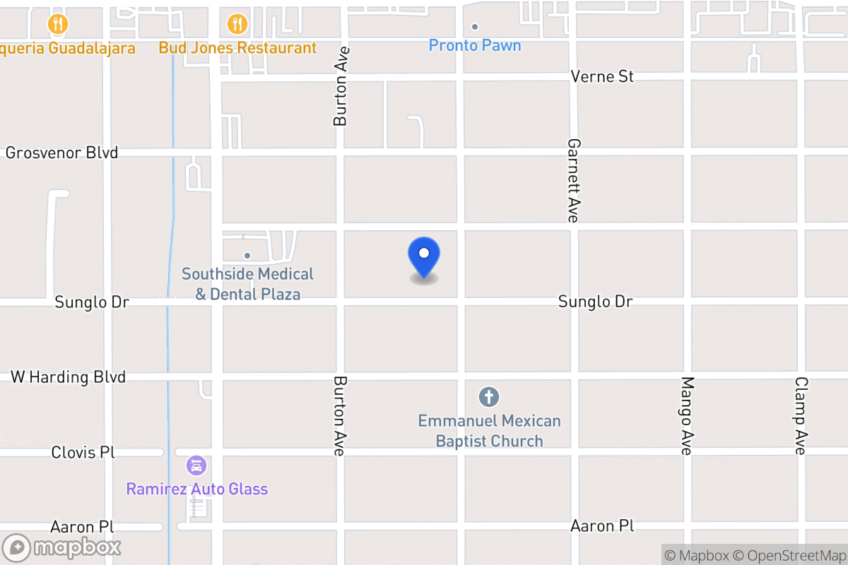 Map of 615  Sunglo Dr