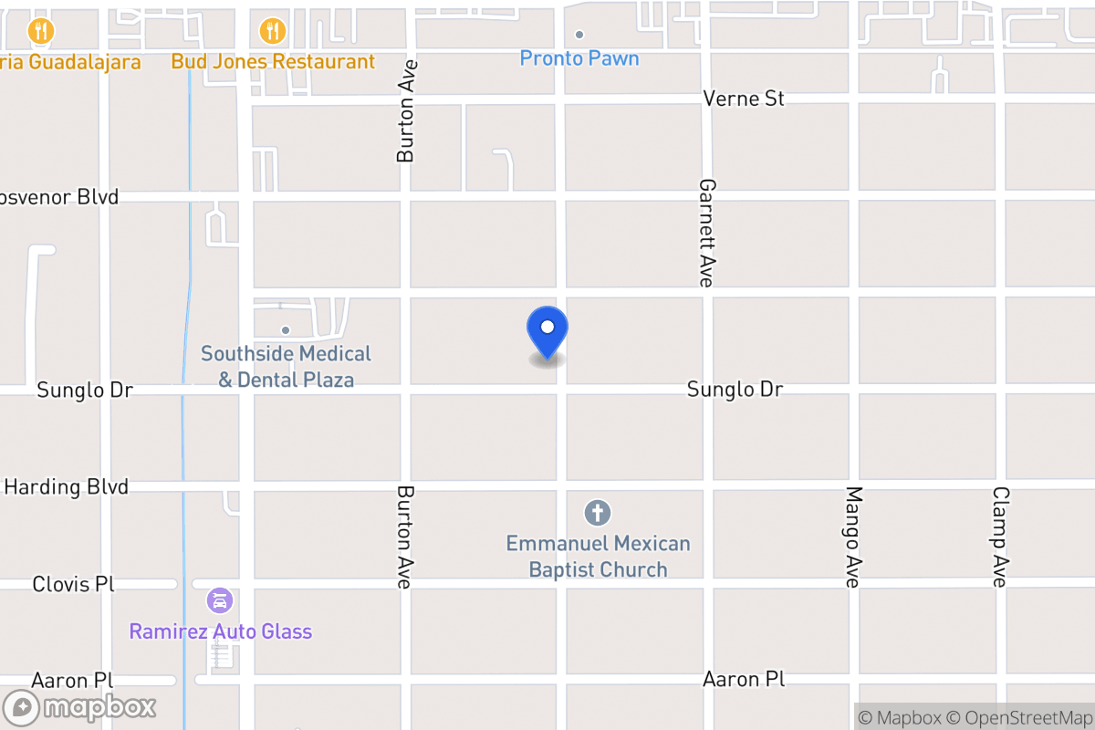 Map of 603  Sunglo Dr