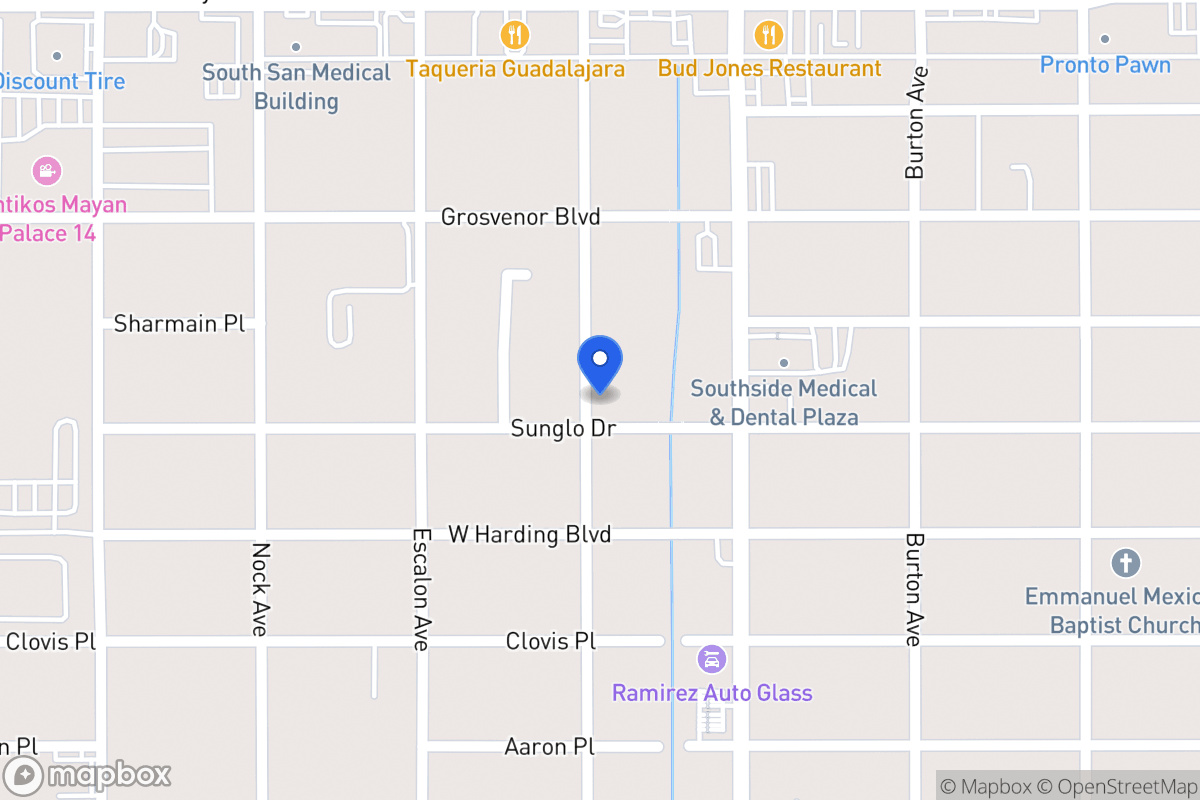 Map of 835  Sunglo Dr