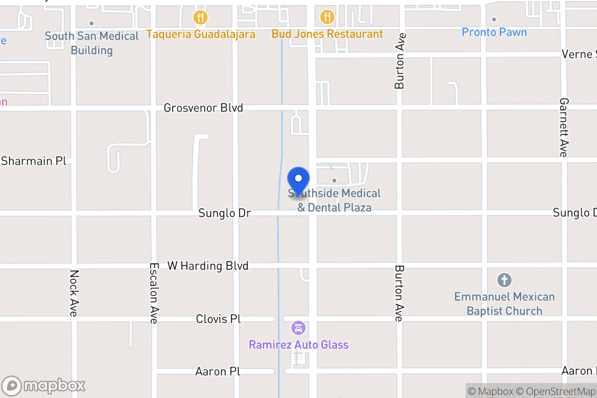 Map of 2423  Commercial Ave