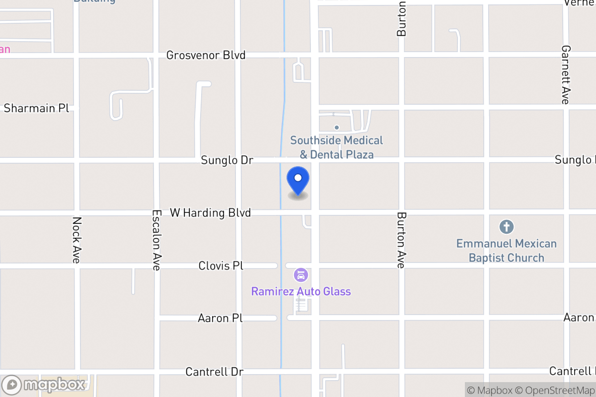 Map of 1207 W Harding Blvd