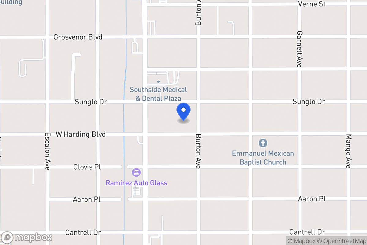 Map of 1107 W Harding Blvd