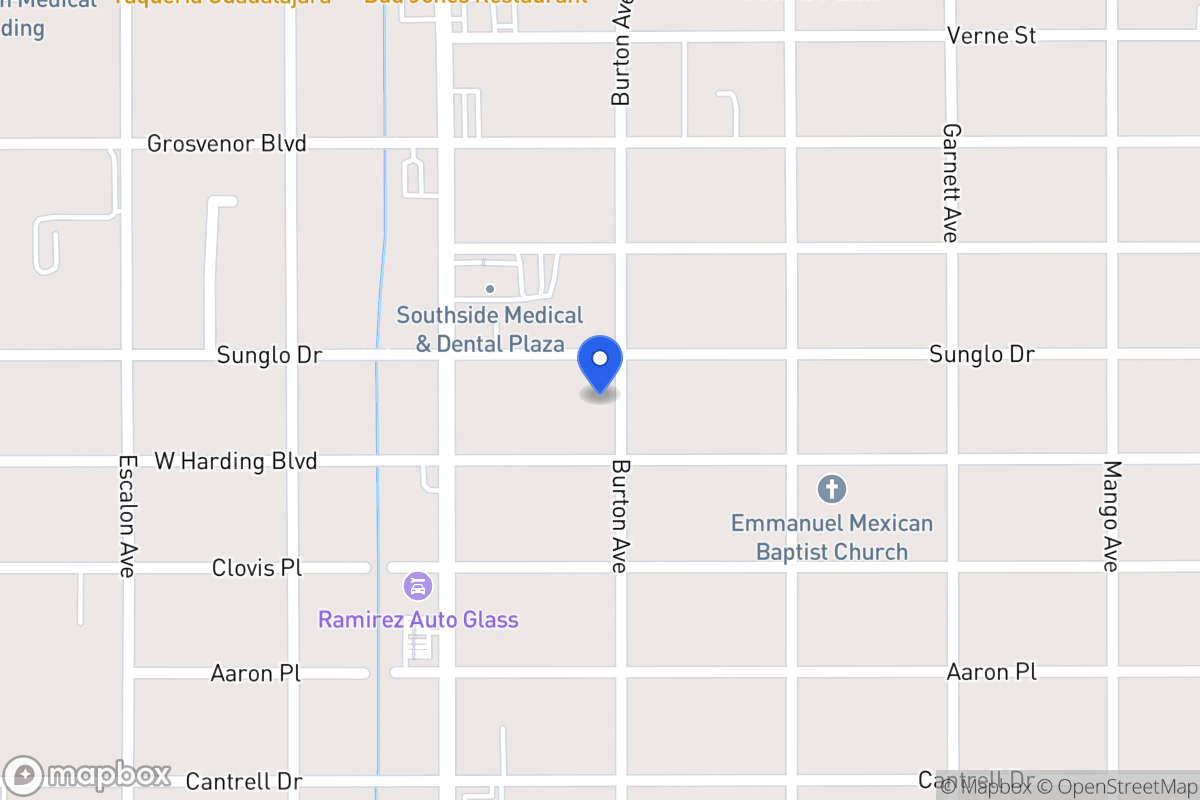 Map of 611  Burton Ave