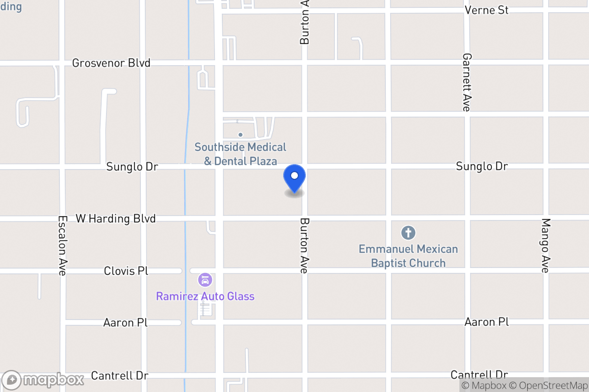 Map of 615  Burton Ave