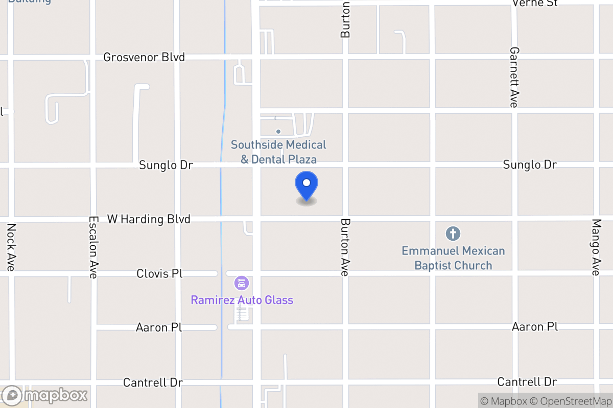 Map of 1115 W Harding Blvd