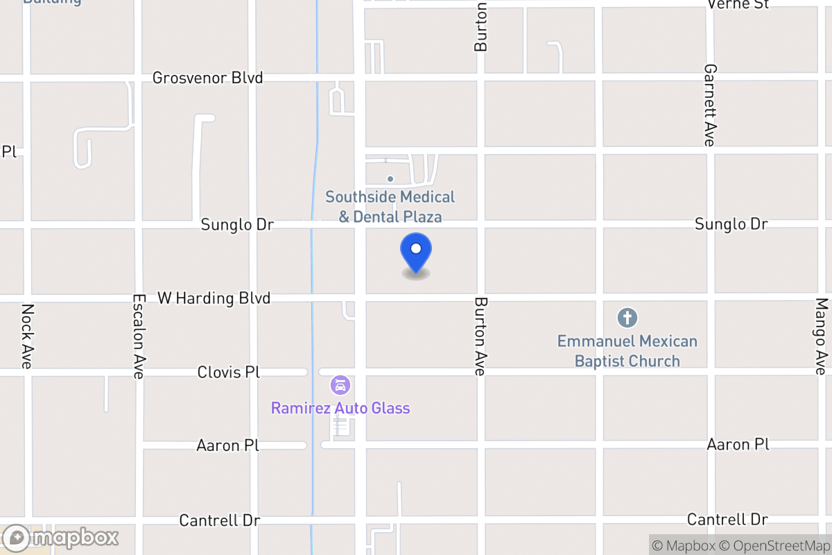 Map of 1123 W Harding Blvd