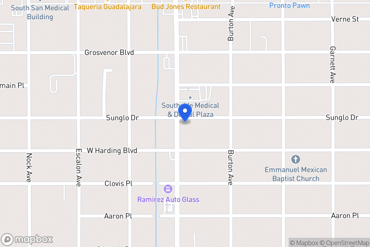 Map of 2502  Commercial Ave