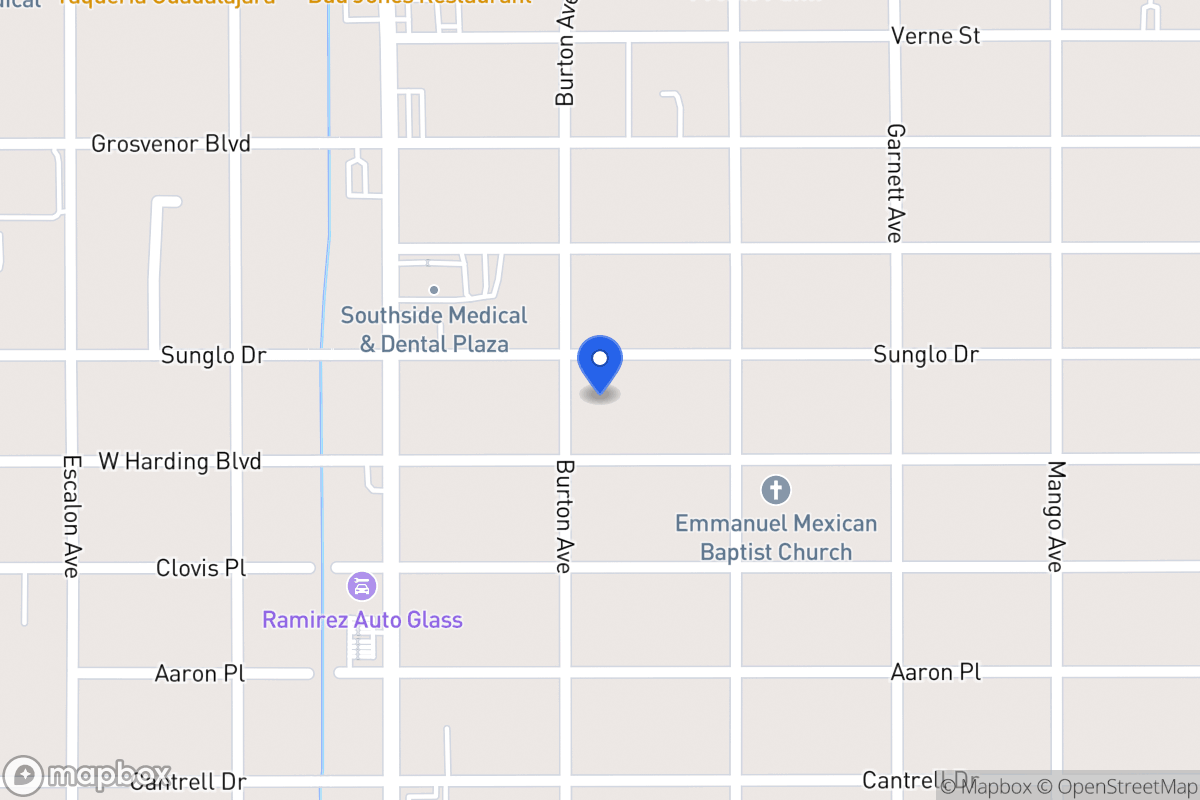 Map of 612  Burton Ave