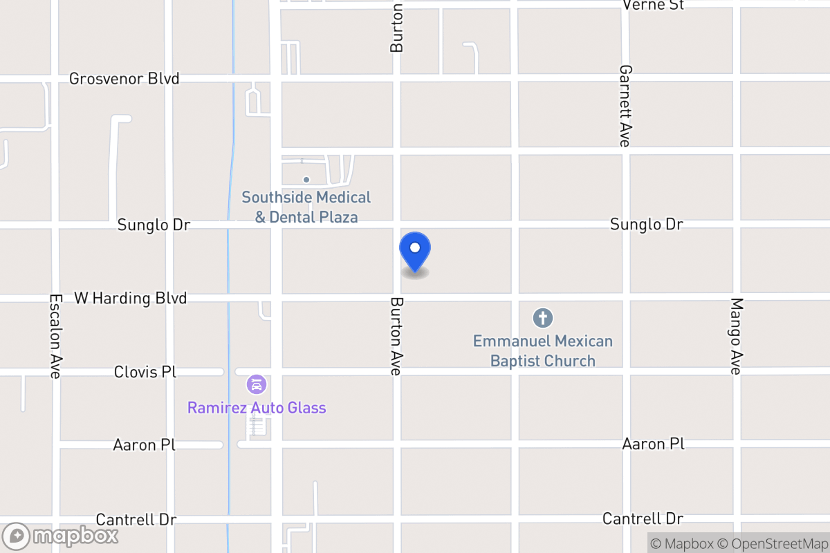Map of 1039 W Harding Blvd