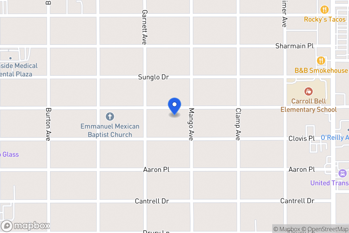 Map of 814 W Harding Blvd