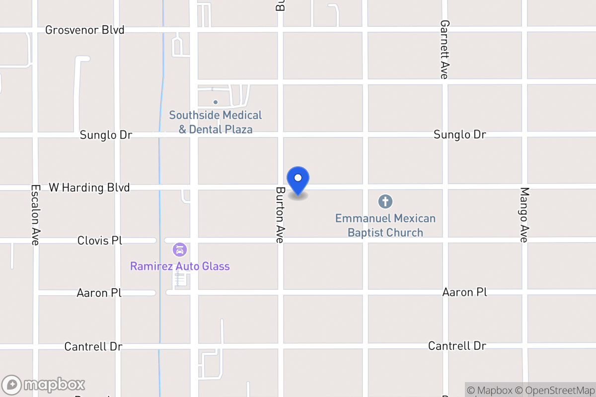Map of 1030 W Harding Blvd
