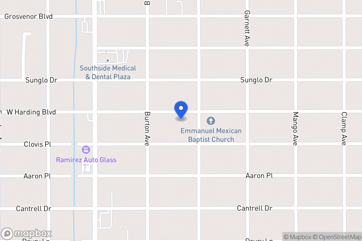 Map of 1014 W Harding Blvd