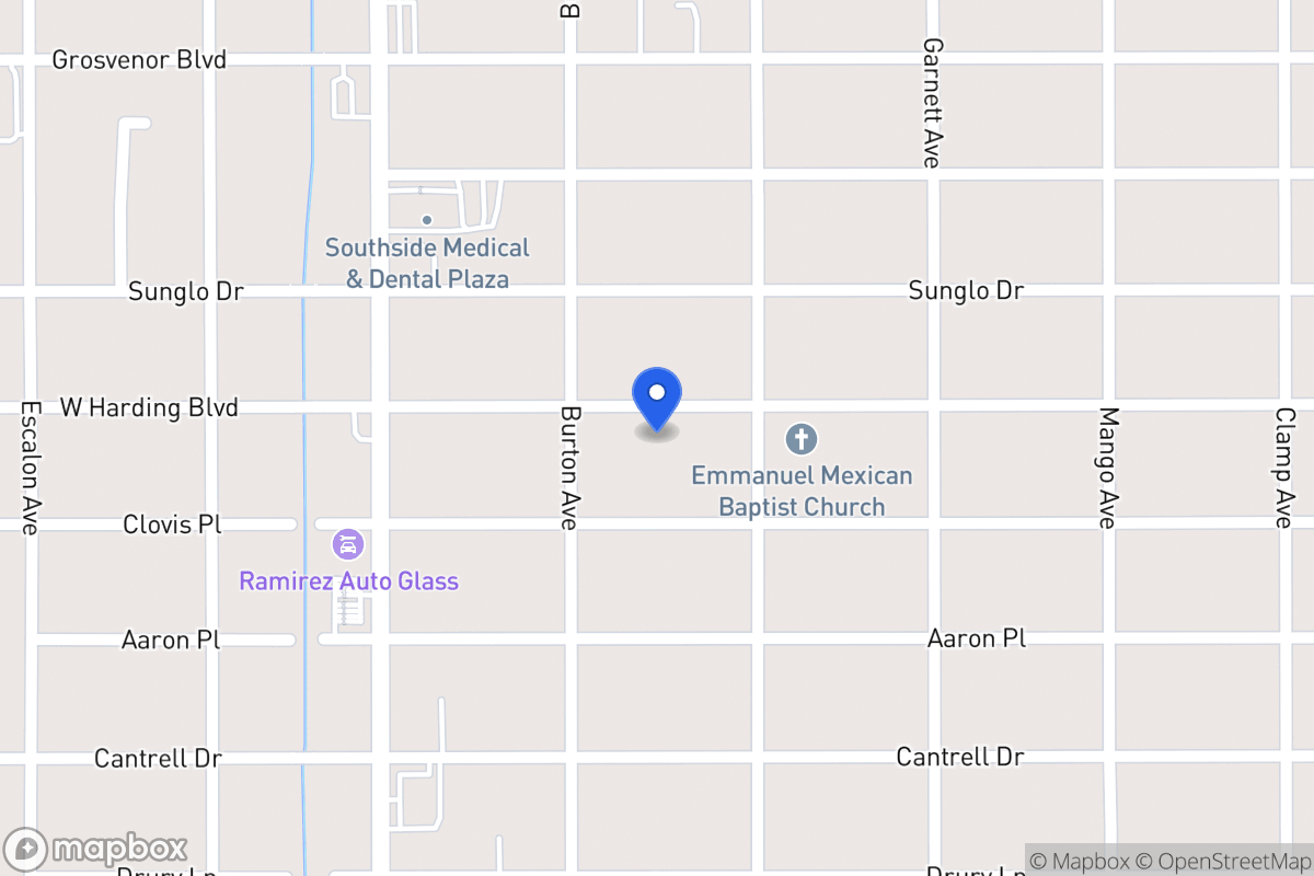 Map of 1022 W Harding Blvd