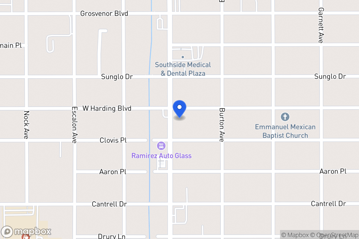 Map of 2604  Commercial Ave