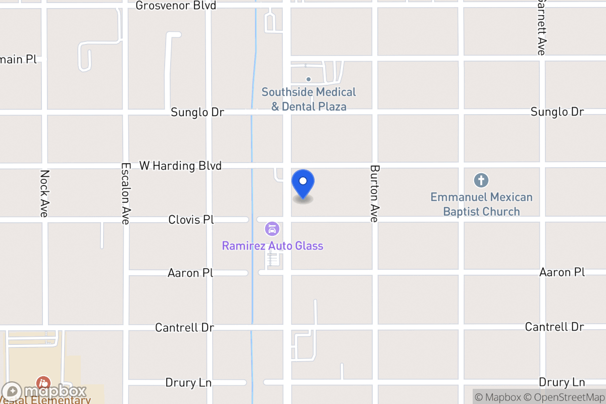 Map of 2606  Commercial Ave