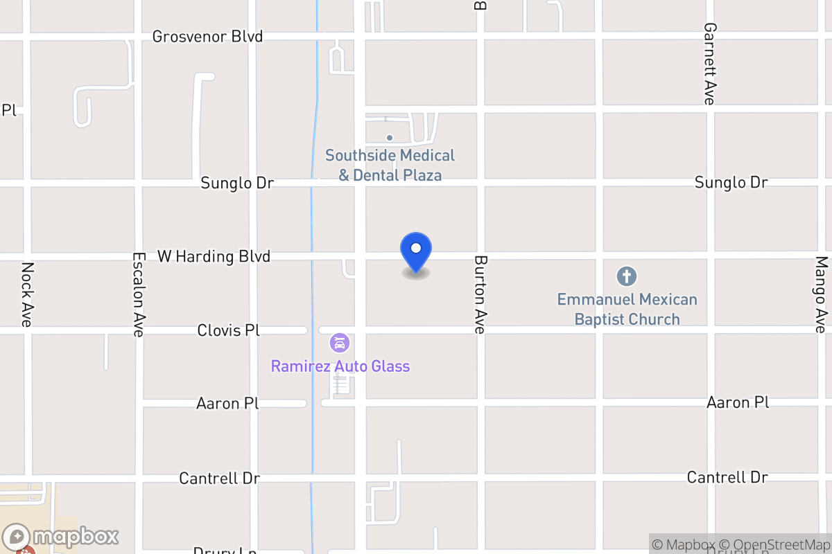 Map of 1122 W Harding Blvd