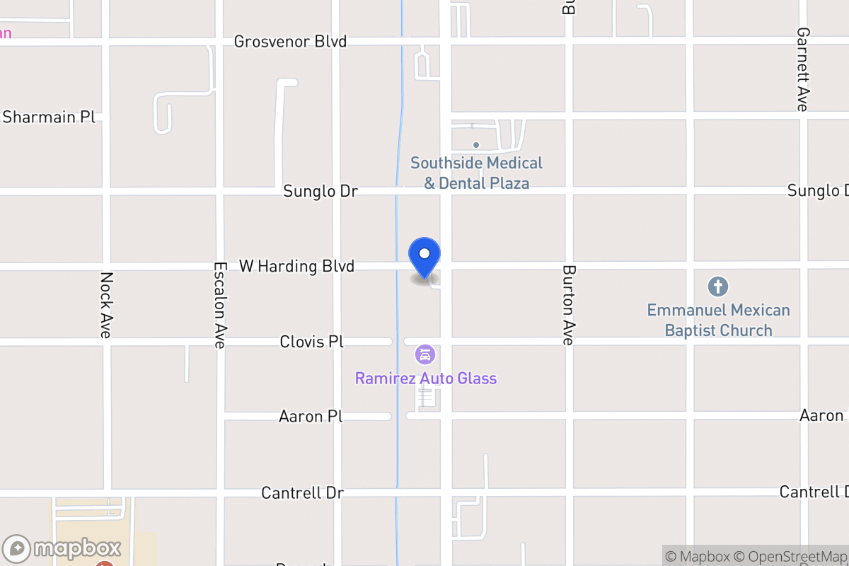 Map of 2601  Commercial Ave