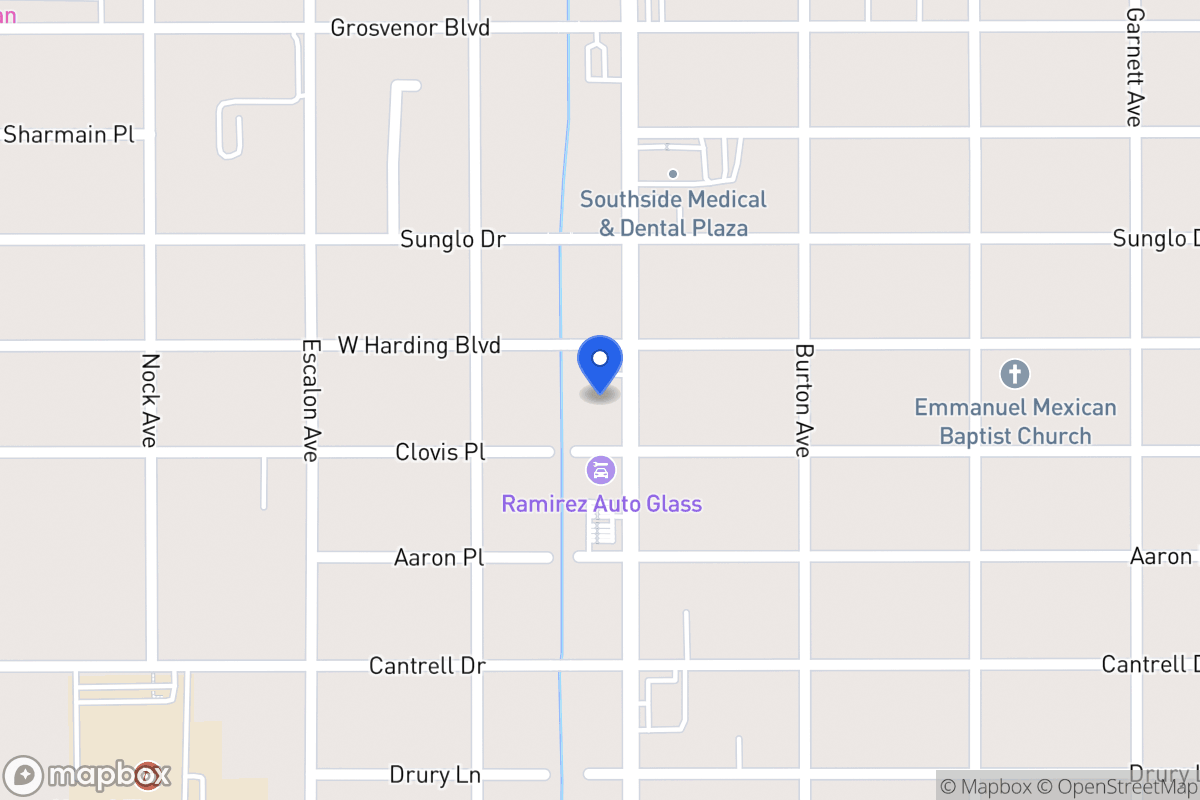 Map of 2619  Commercial Ave