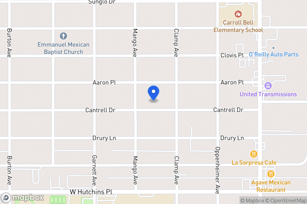 Map of 323  Cantrell Dr