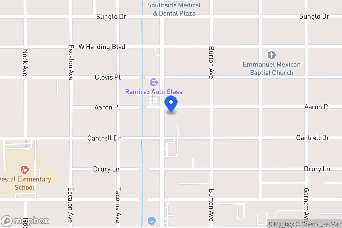 Map of 2802  Commercial Ave
