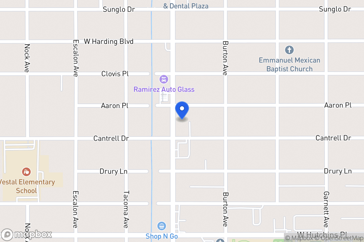 Map of 2814  Commercial Ave
