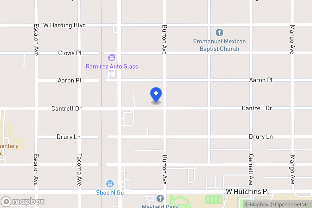 Map of 921  Burton Ave