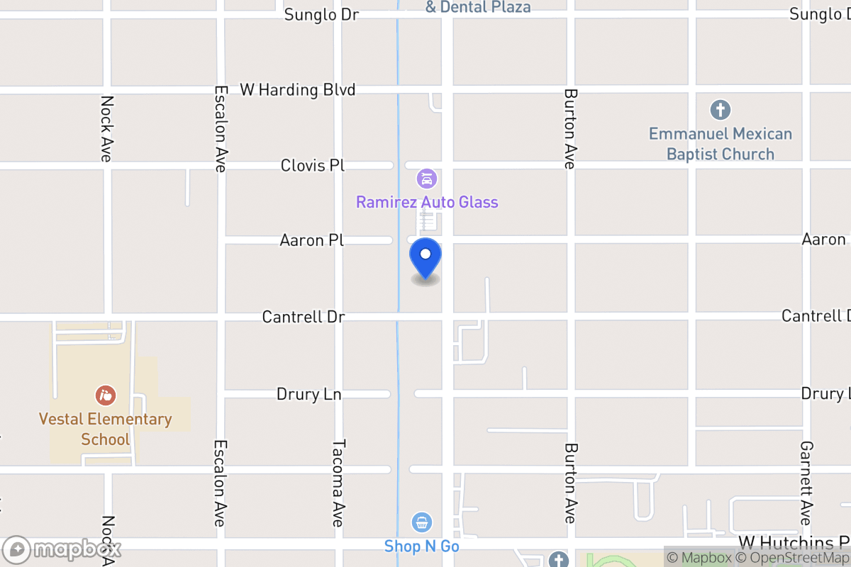 Map of 2813  Commercial Ave