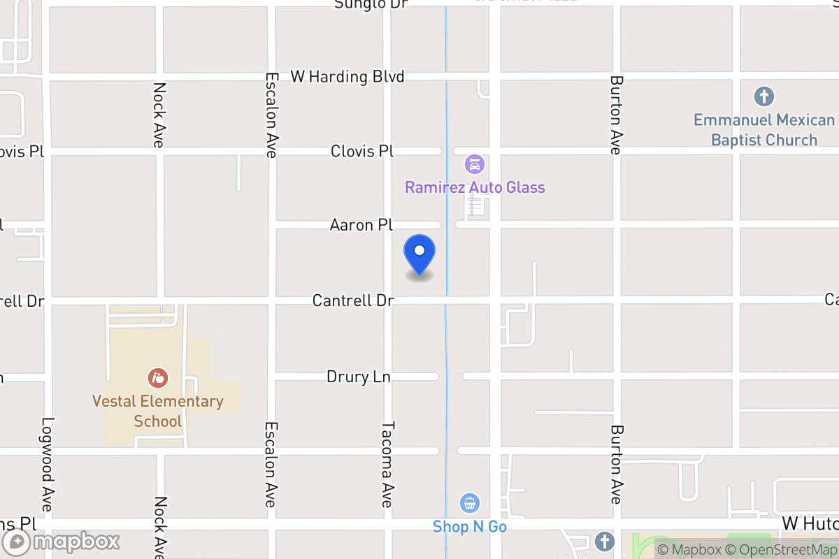 Map of 823  Cantrell Dr
