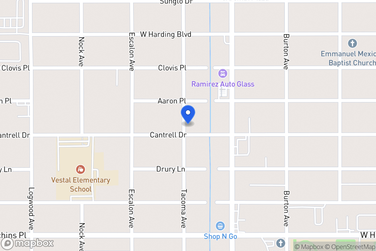 Map of 835  Cantrell Dr