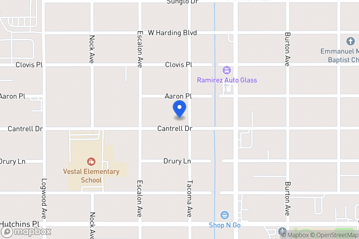 Map of 907  Cantrell Dr