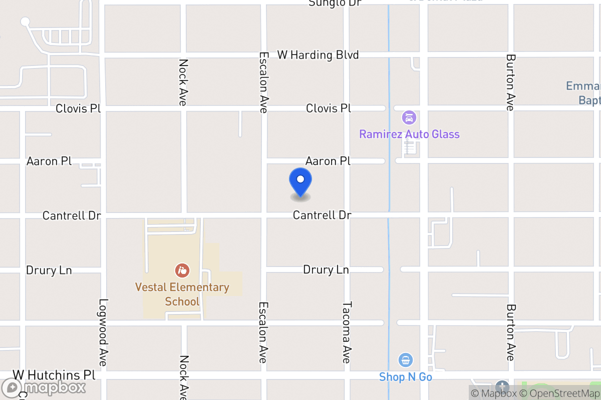 Map of 923  Cantrell Dr