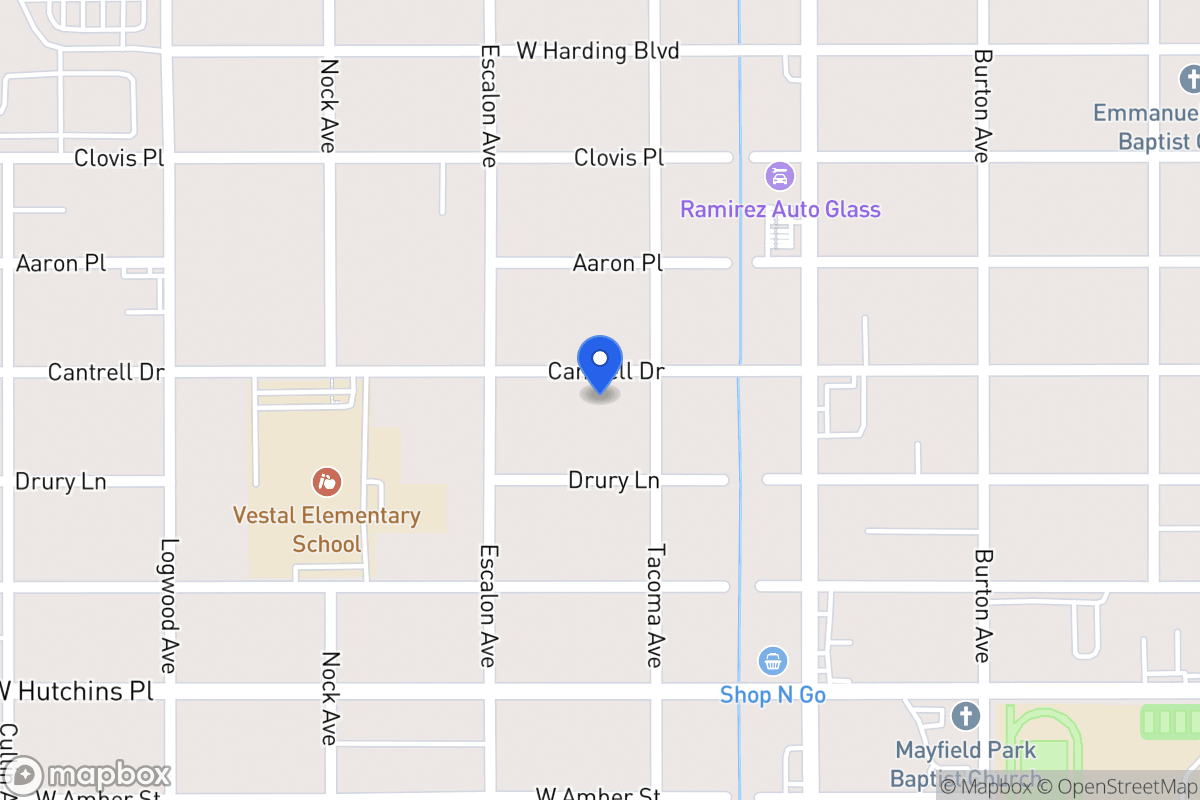 Map of 910  Cantrell Dr