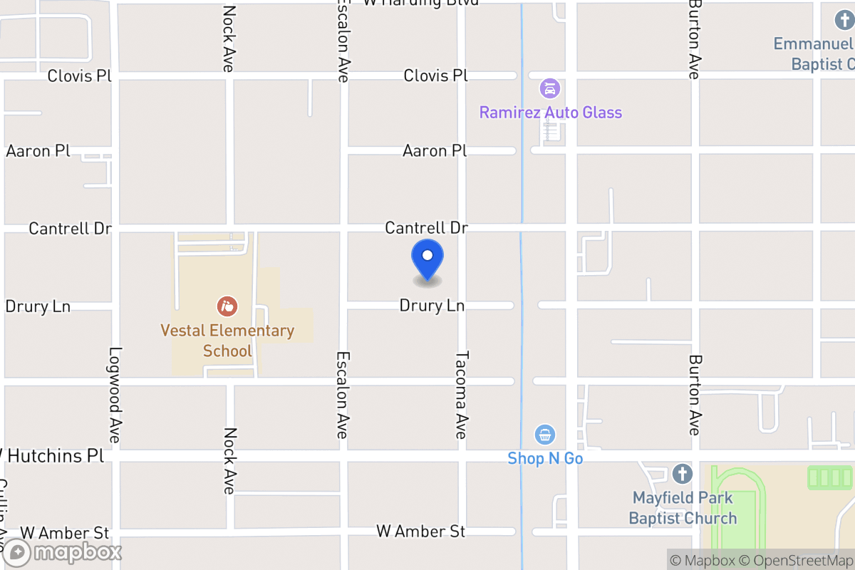 Map of 911  Drury Ln