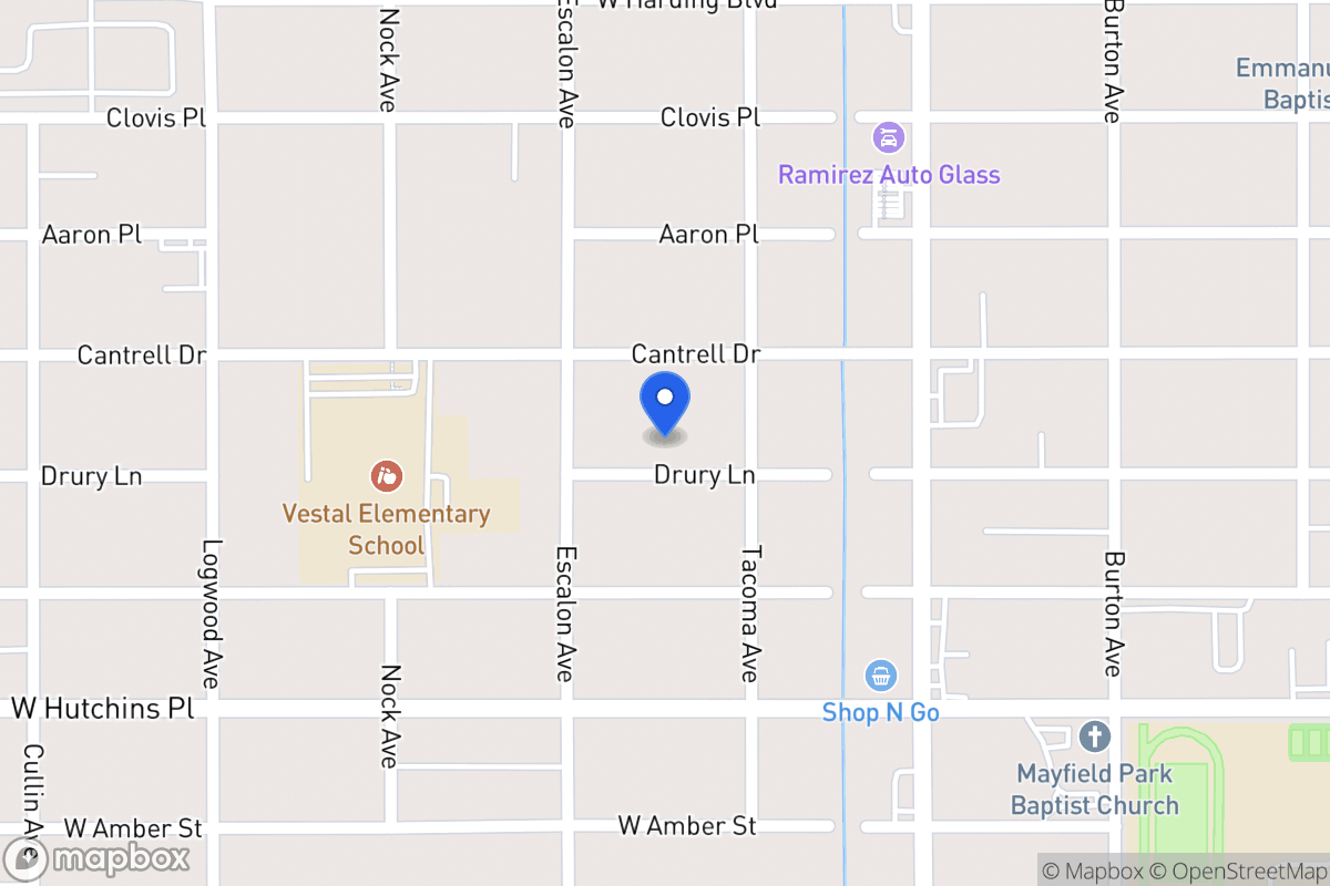 Map of 919  Drury Ln