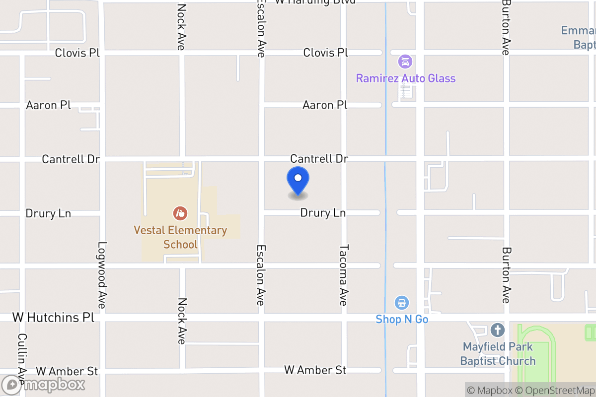 Map of 923   Drury Ln