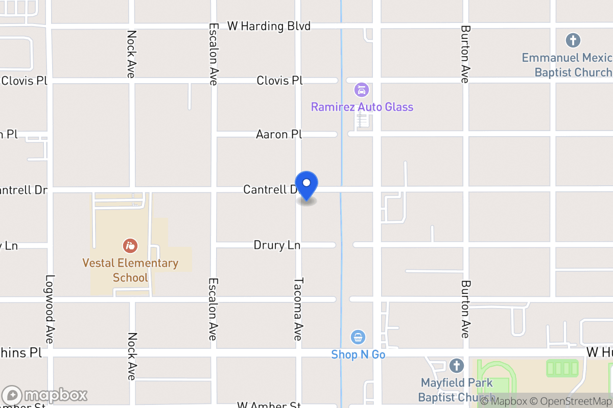 Map of 834  Cantrell Dr